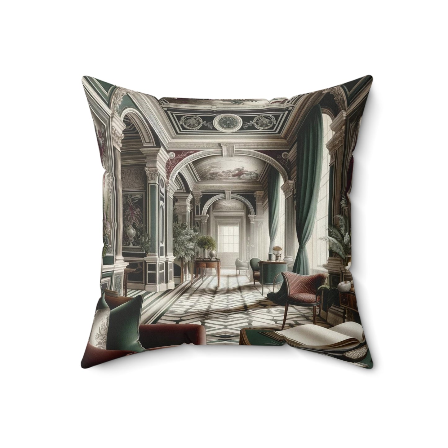 Spun Polyester Square Pillow