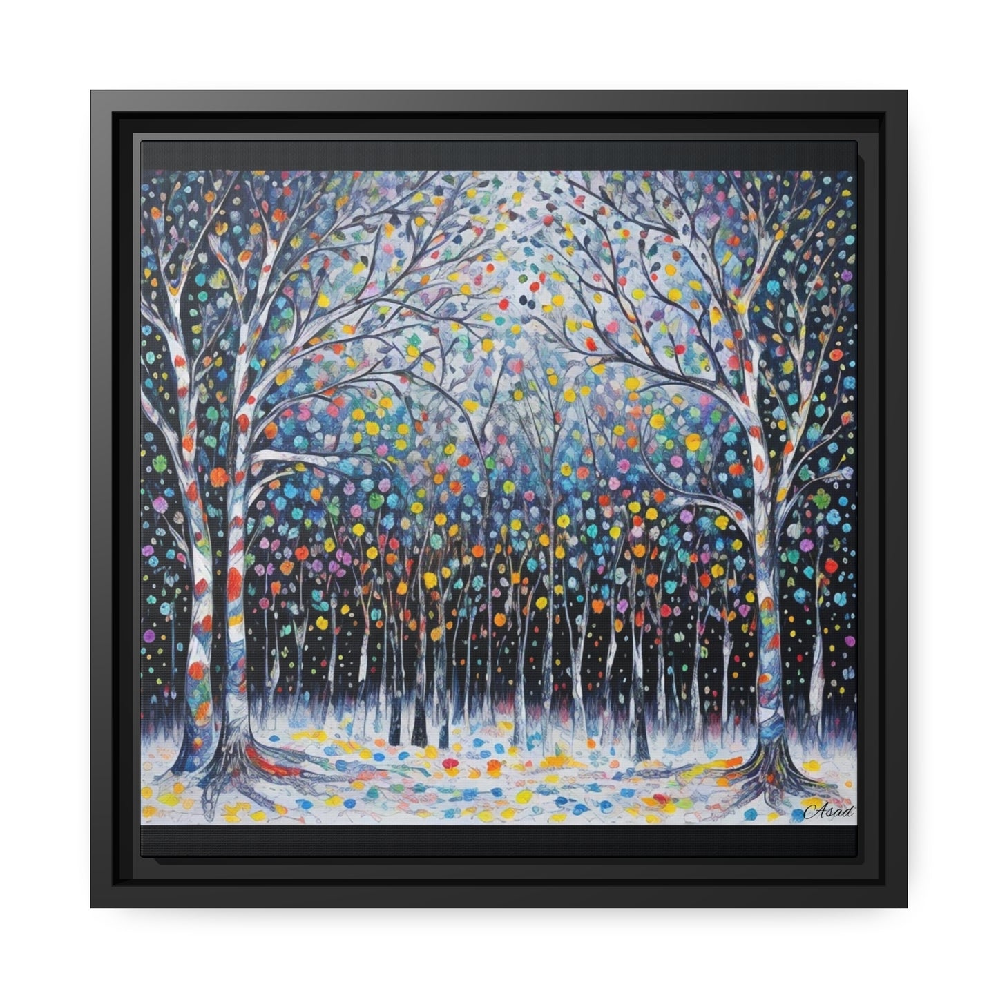 Matte Canvas, Black Frame