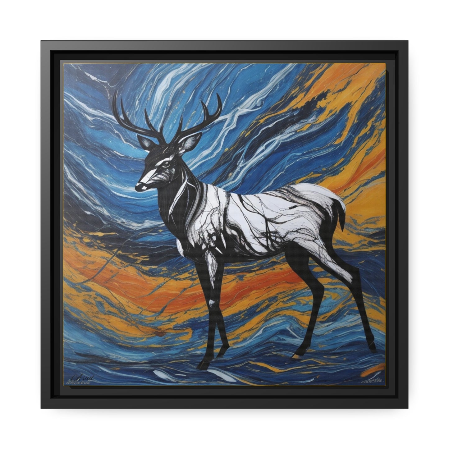 Matte Canvas, Black Frame