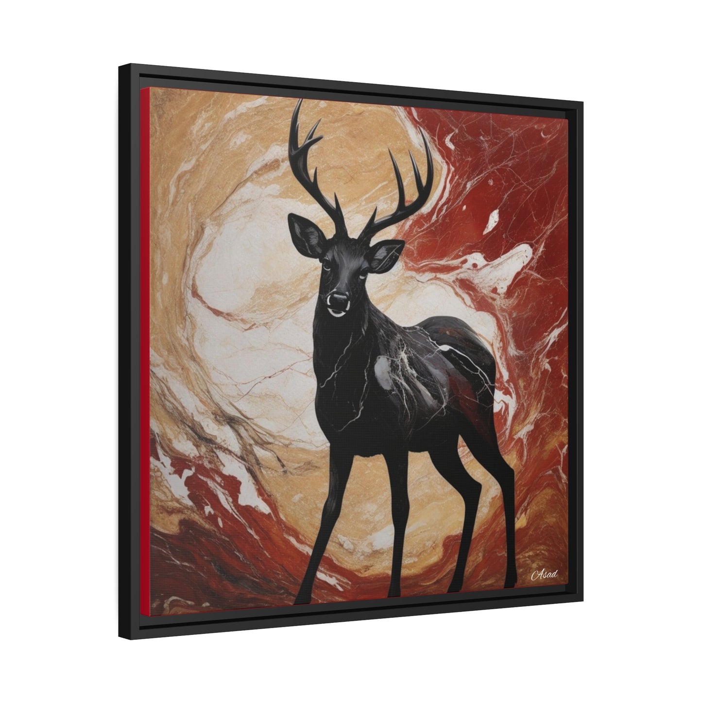 Matte Canvas, Black Frame