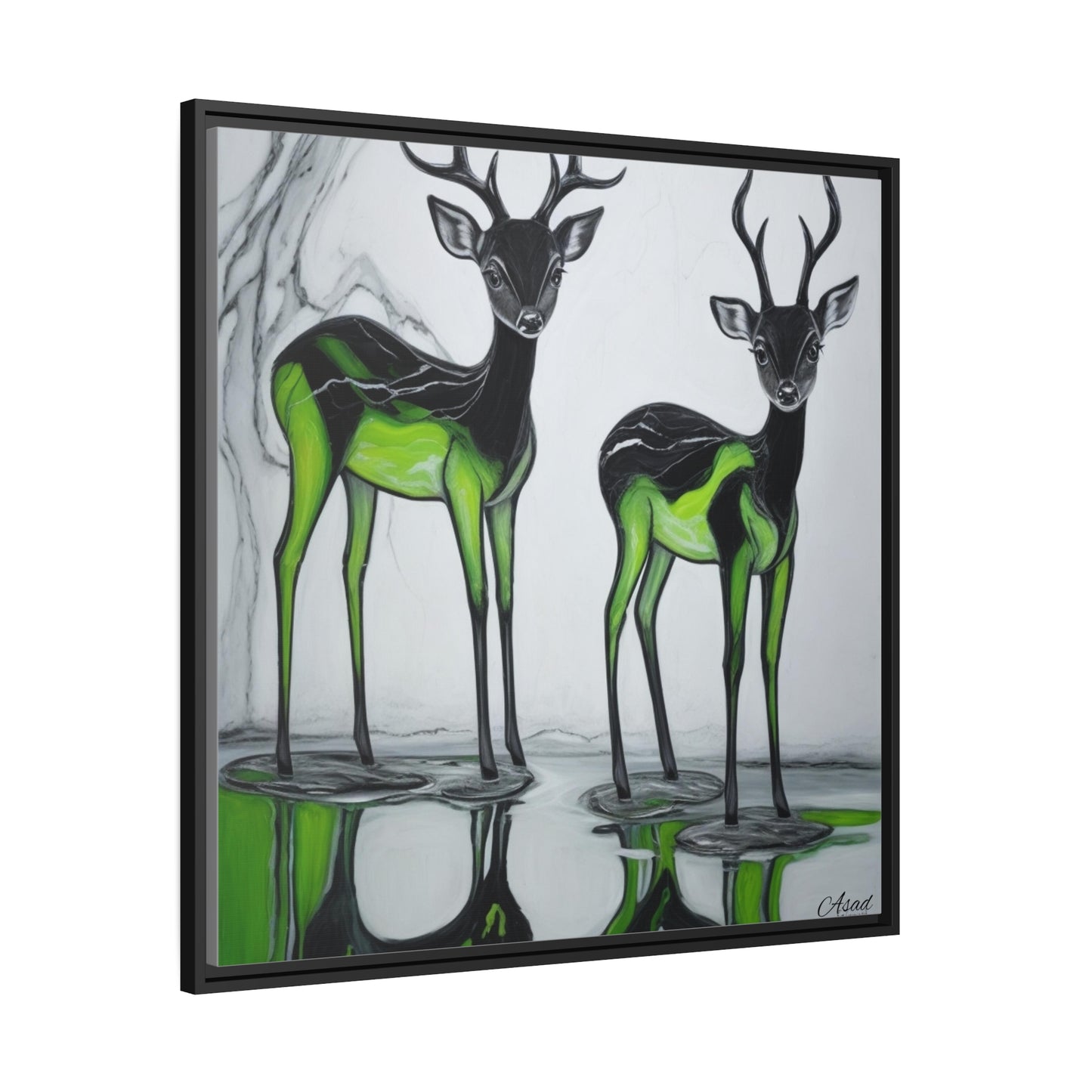 Matte Canvas, Black Frame