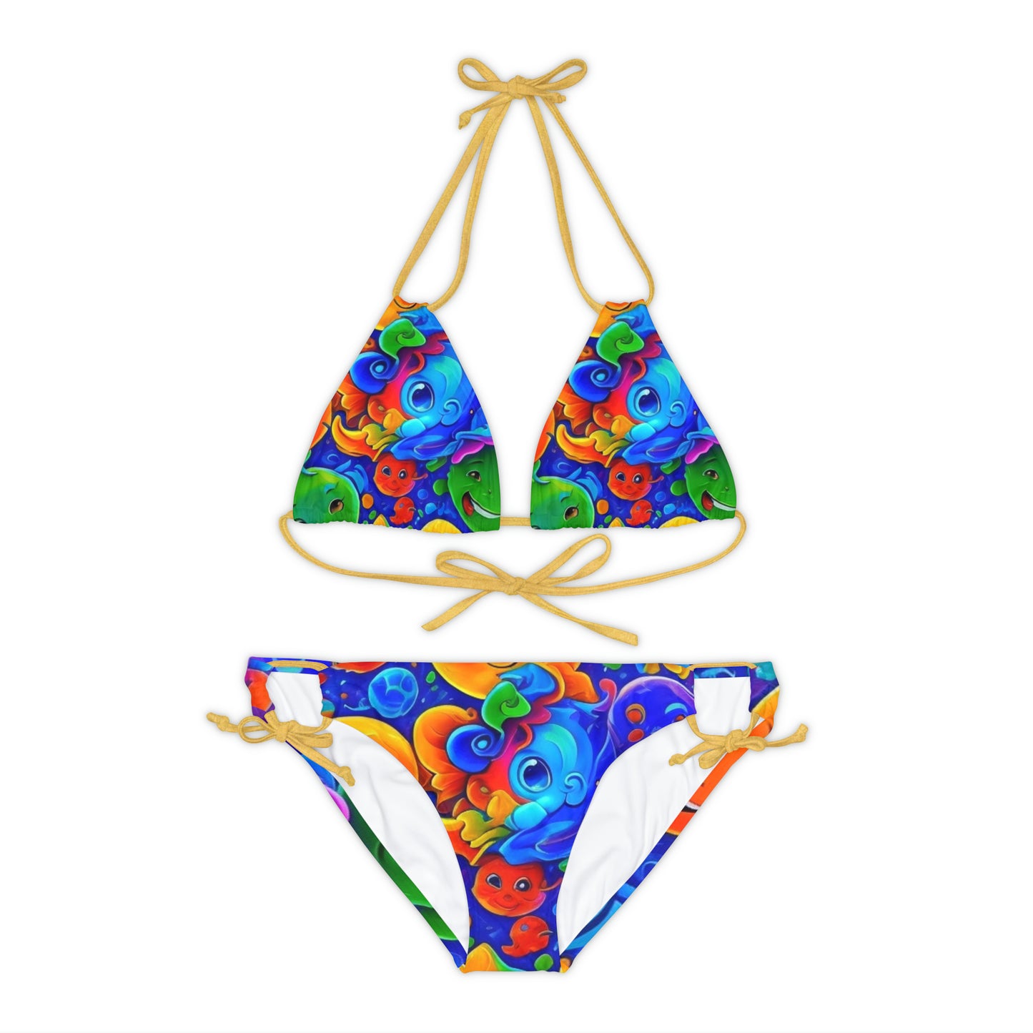 Strappy Bikini Set (AOP)