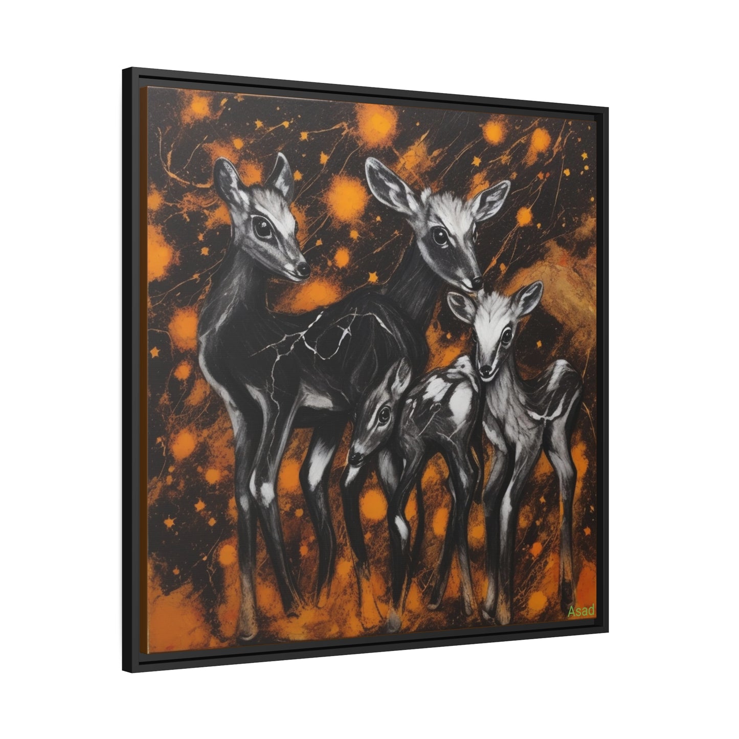 Matte Canvas, Black Frame