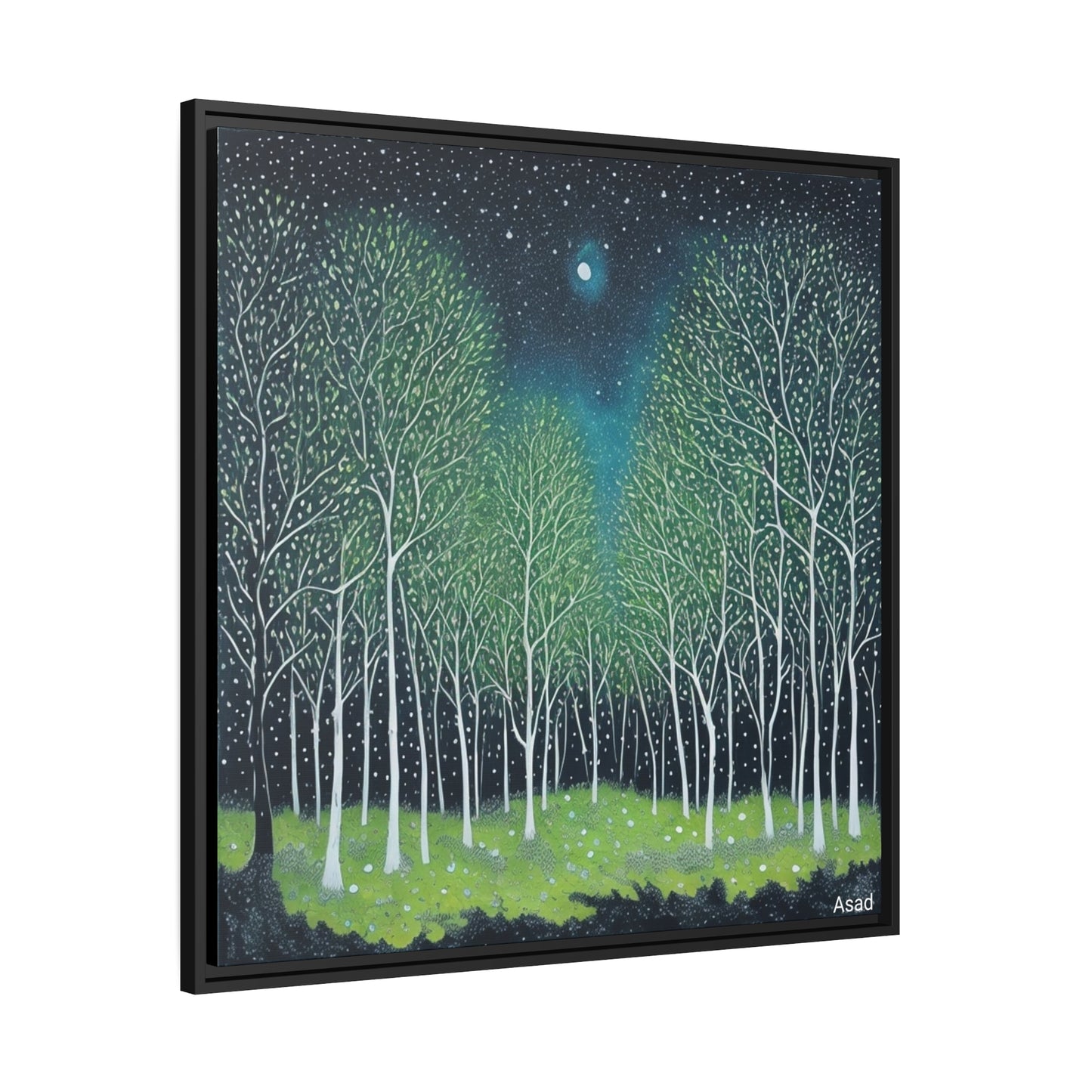 Matte Canvas, Black Frame