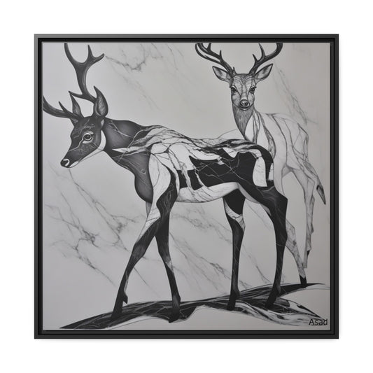Matte Canvas, Black Frame