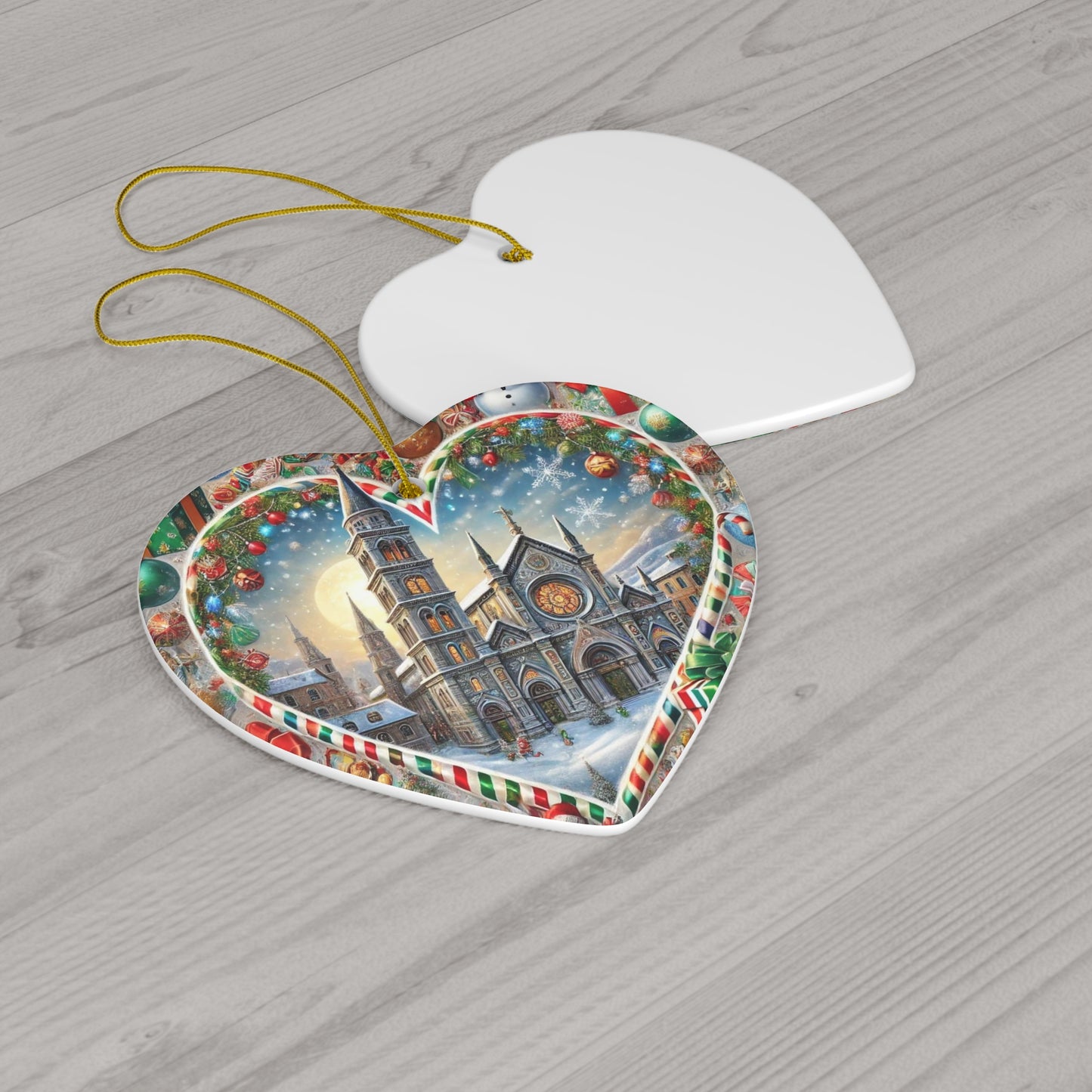 Ceramic Ornament, 4 Shapes