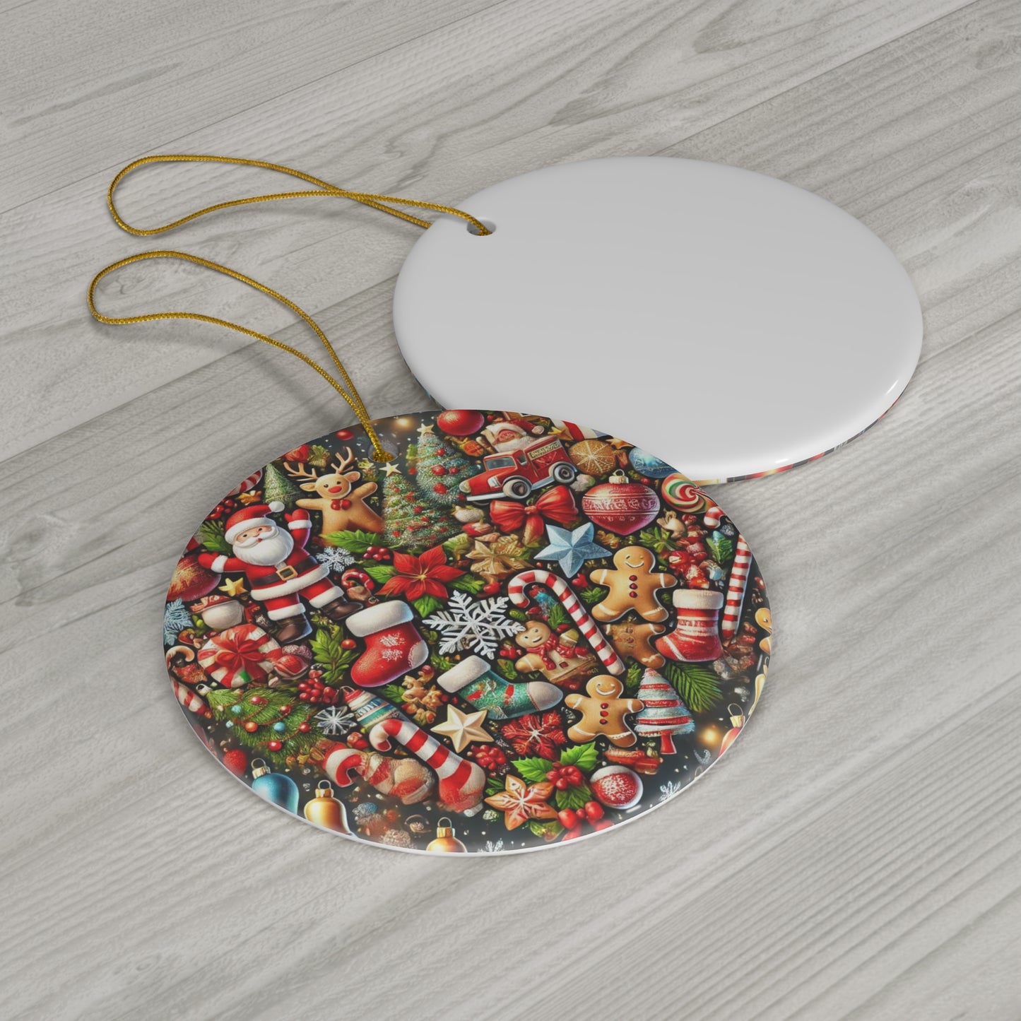 Ceramic Ornament, 4 Shapes