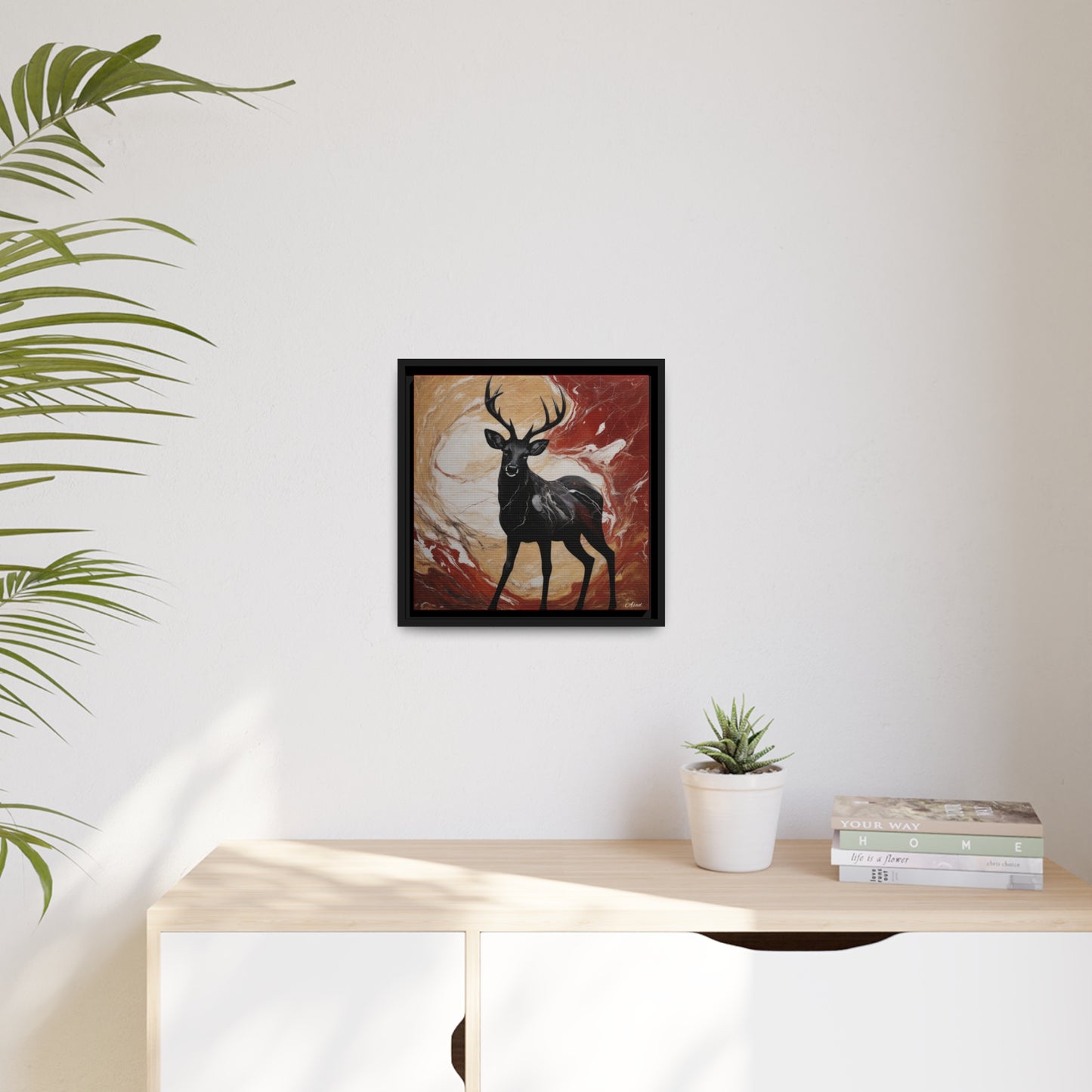Matte Canvas, Black Frame
