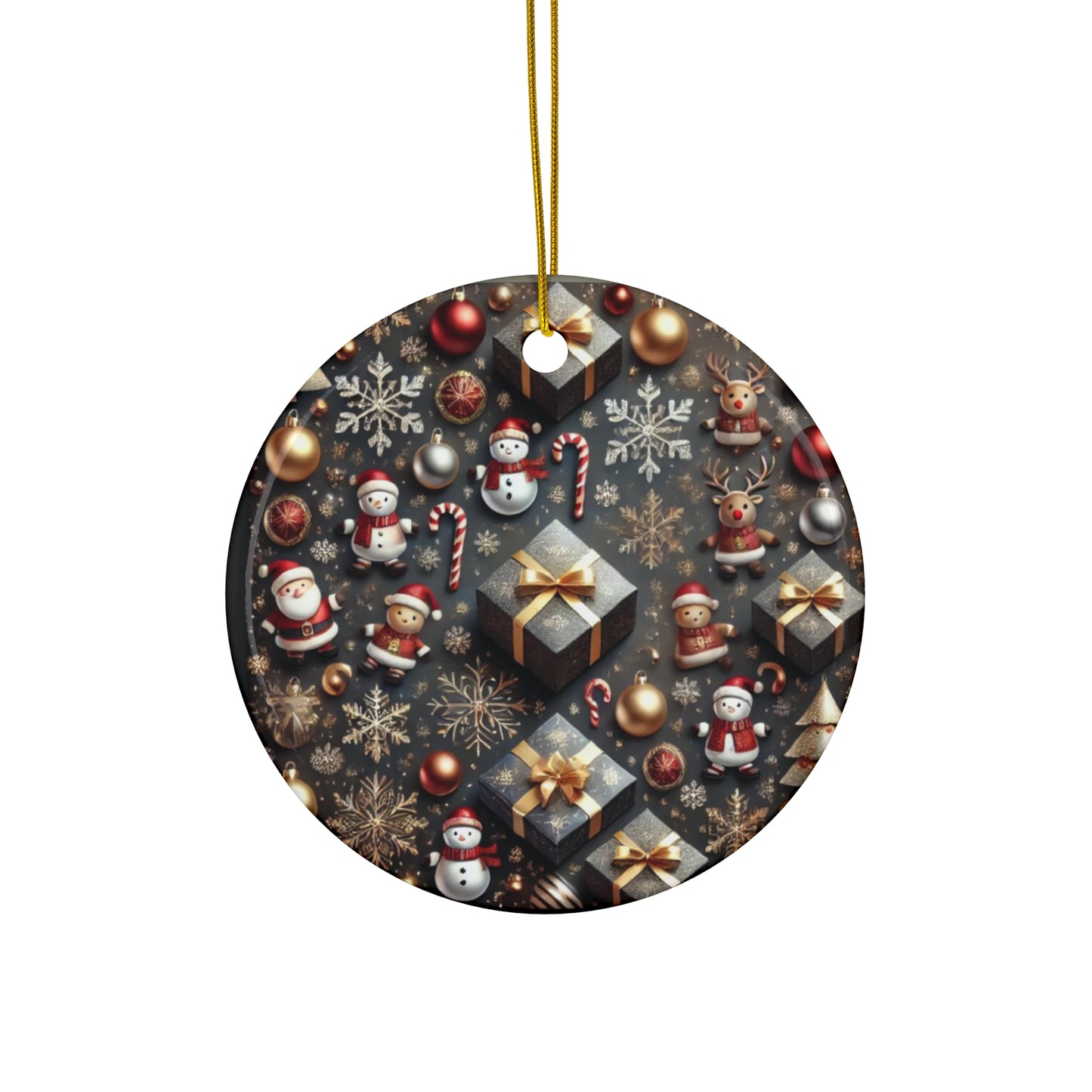 Ceramic Ornament, 4 Shapes