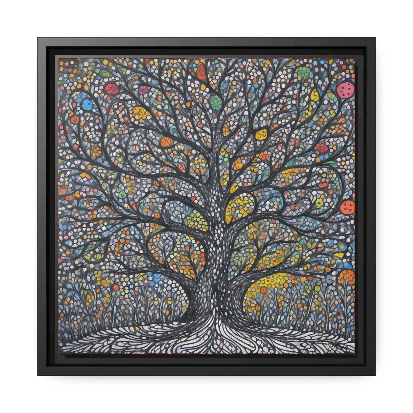 Matte Canvas, Black Frame