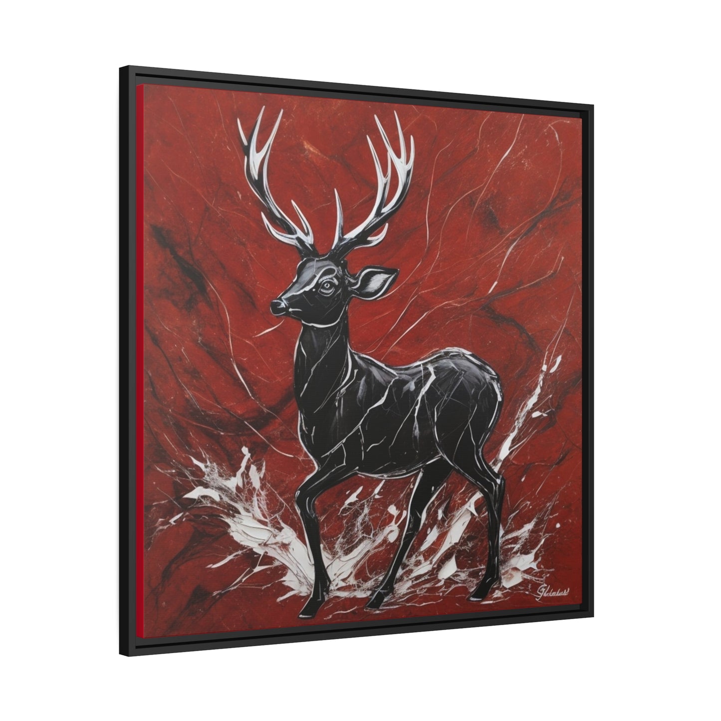 Matte Canvas, Black Frame