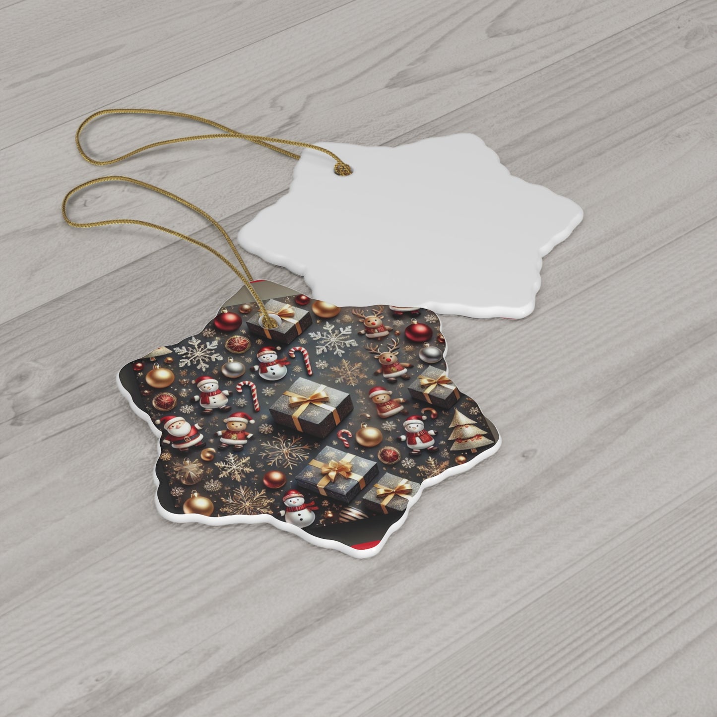 Ceramic Ornament, 4 Shapes