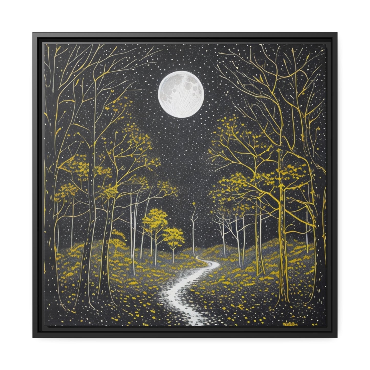 Matte Canvas, Black Frame