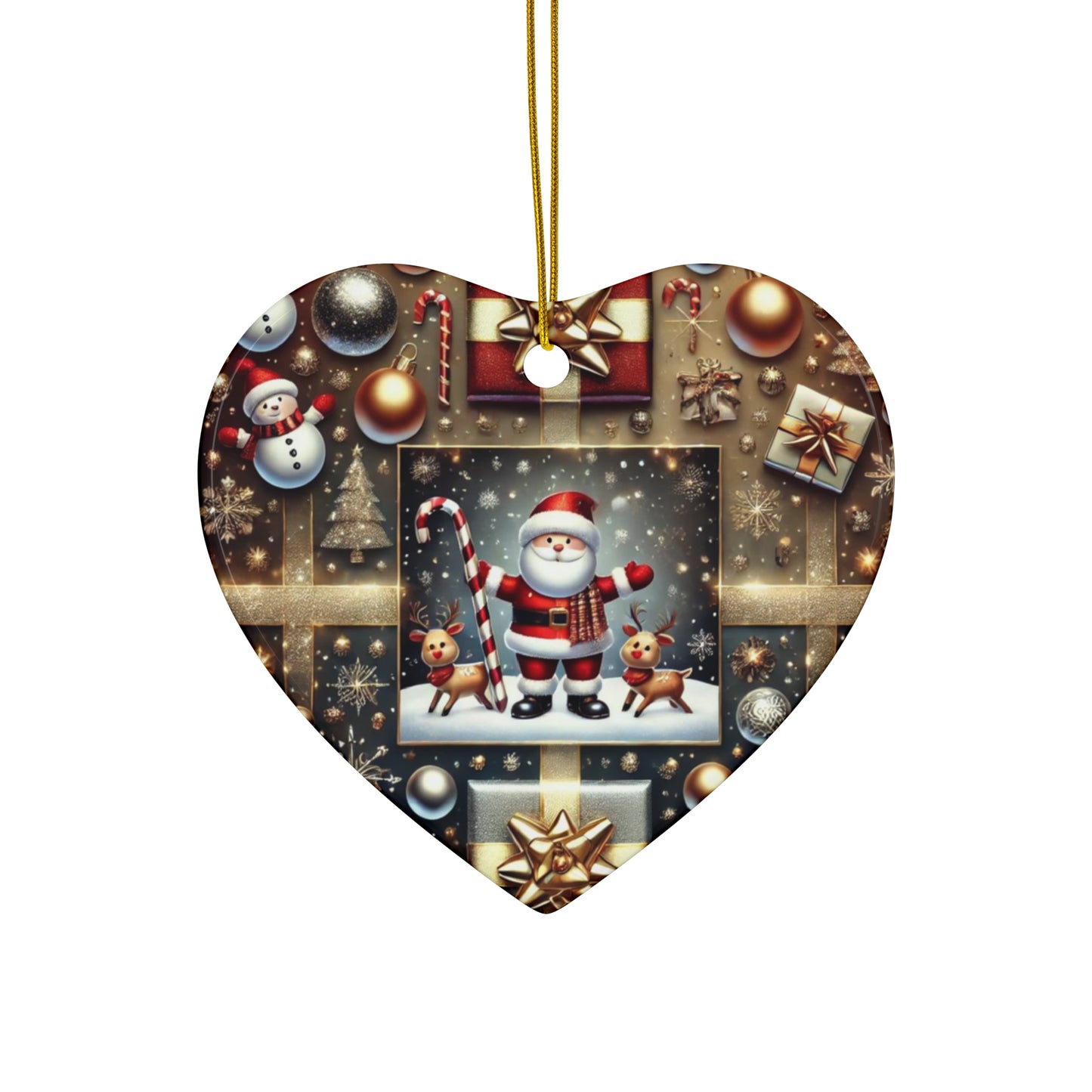 Ceramic Ornament, 4 Shapes