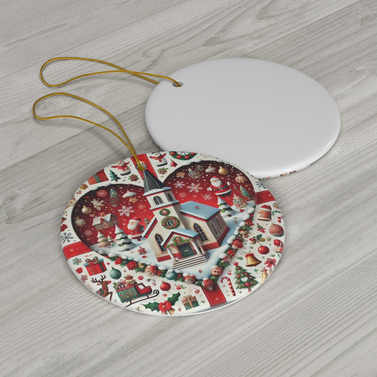 Ceramic Ornament, 4 Shapes