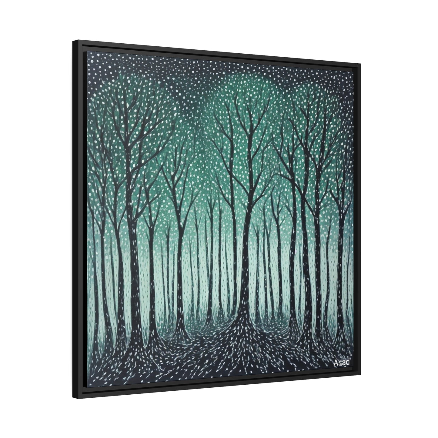 Matte Canvas, Black Frame