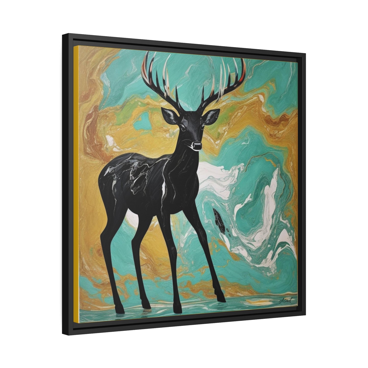 Matte Canvas, Black Frame