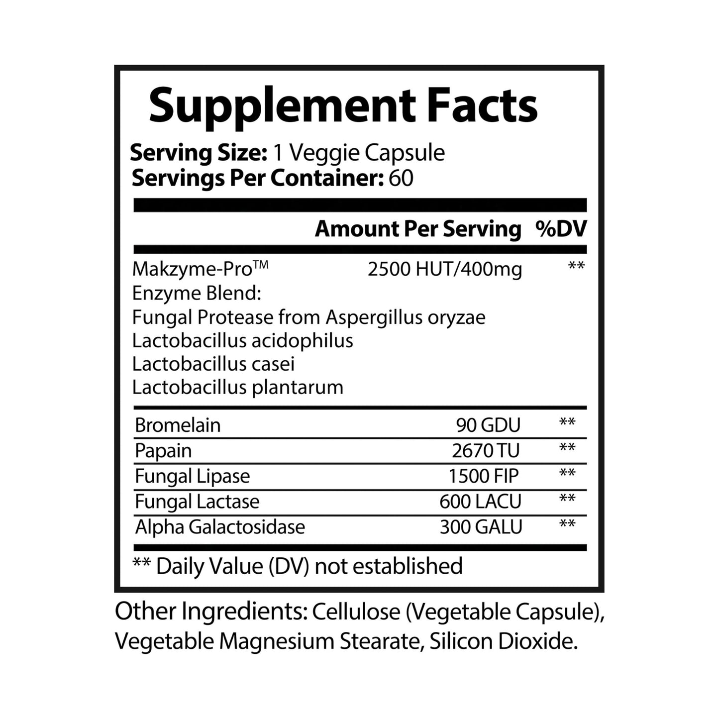 Digestive Enzyme Blend Supplement (60 Capsules) By Dr. Asad Ali Syed