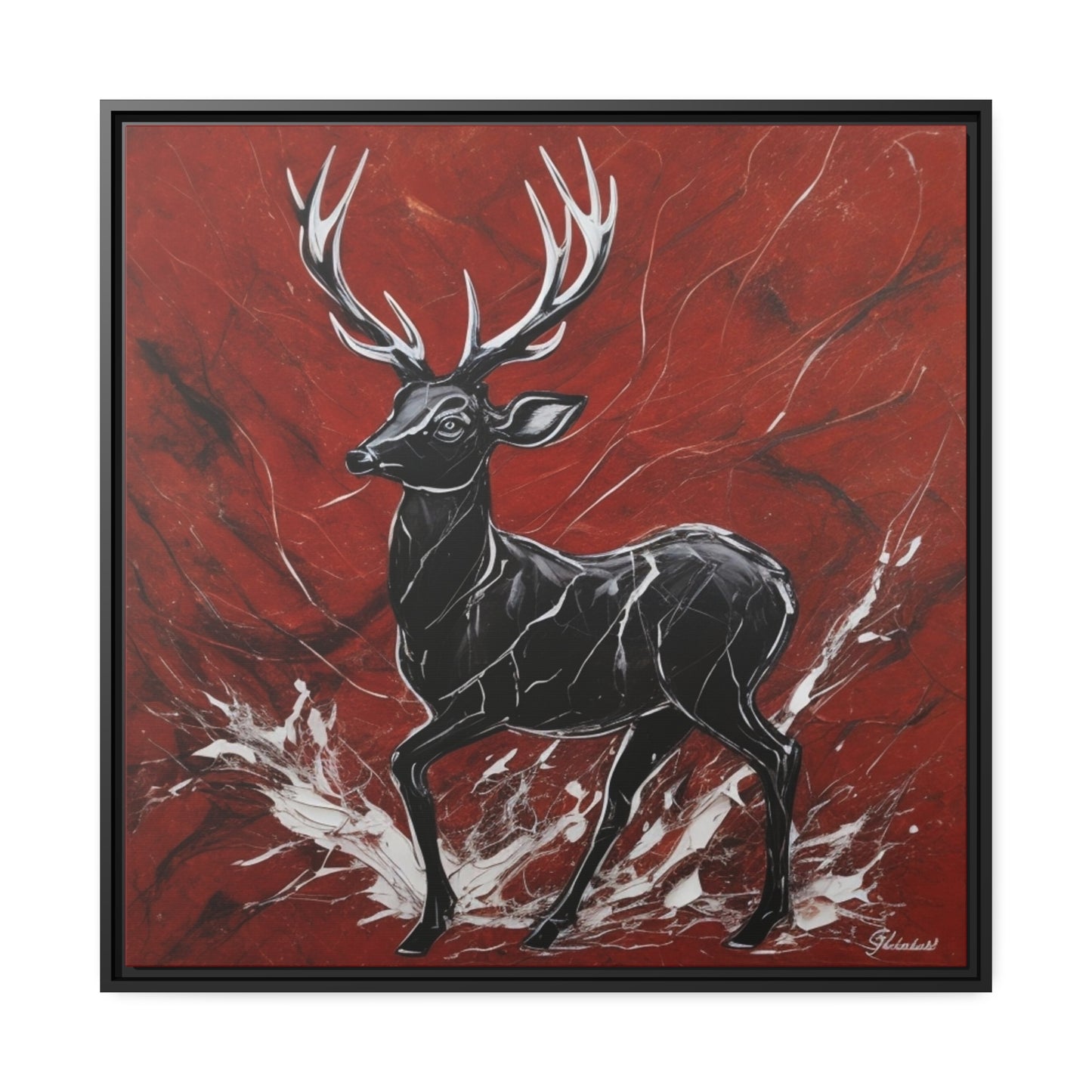 Matte Canvas, Black Frame
