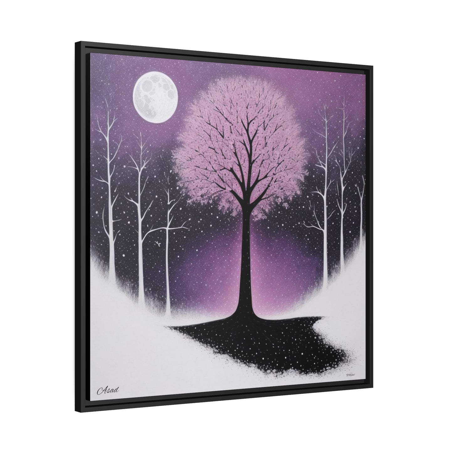 Matte Canvas, Black Frame