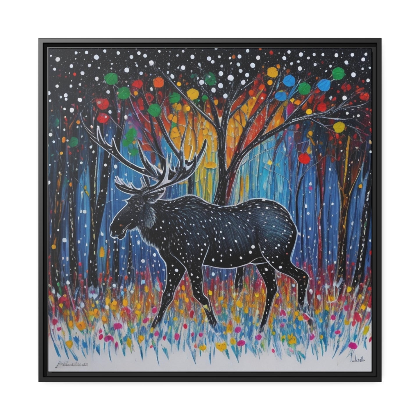 Matte Canvas, Black Frame