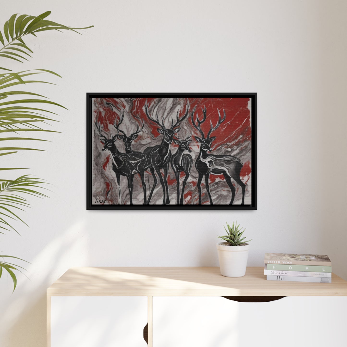Matte Canvas, Black Frame