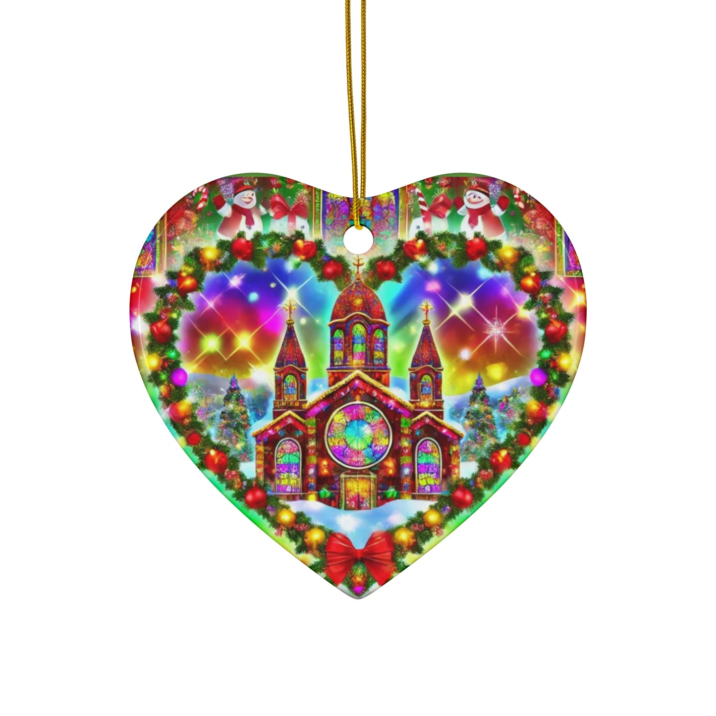 Ceramic Ornament, 4 Shapes