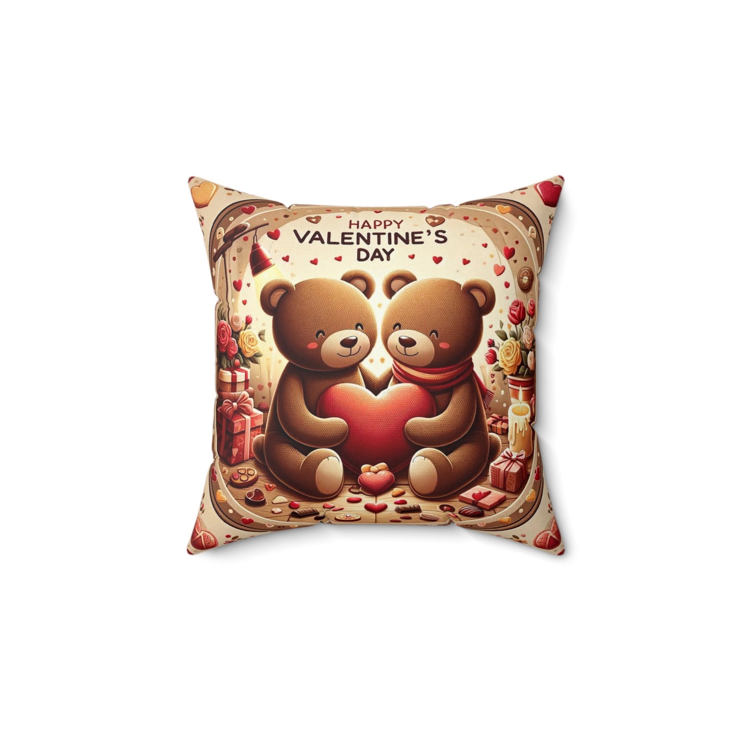 Spun Polyester Square Pillow