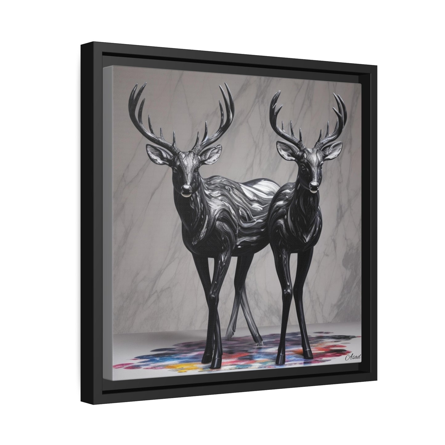 Matte Canvas, Black Frame