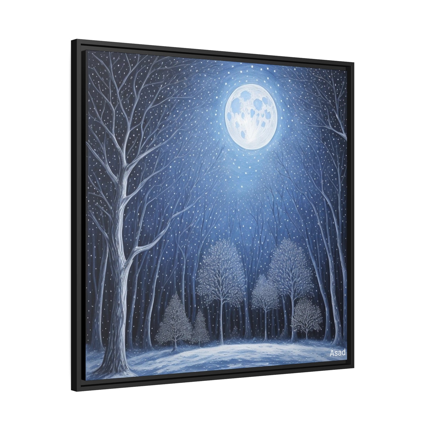 Matte Canvas, Black Frame