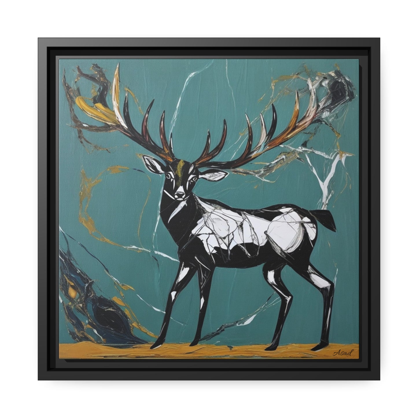 Matte Canvas, Black Frame