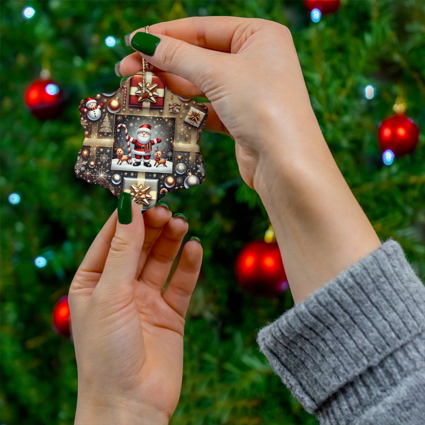 Ceramic Ornament, 4 Shapes