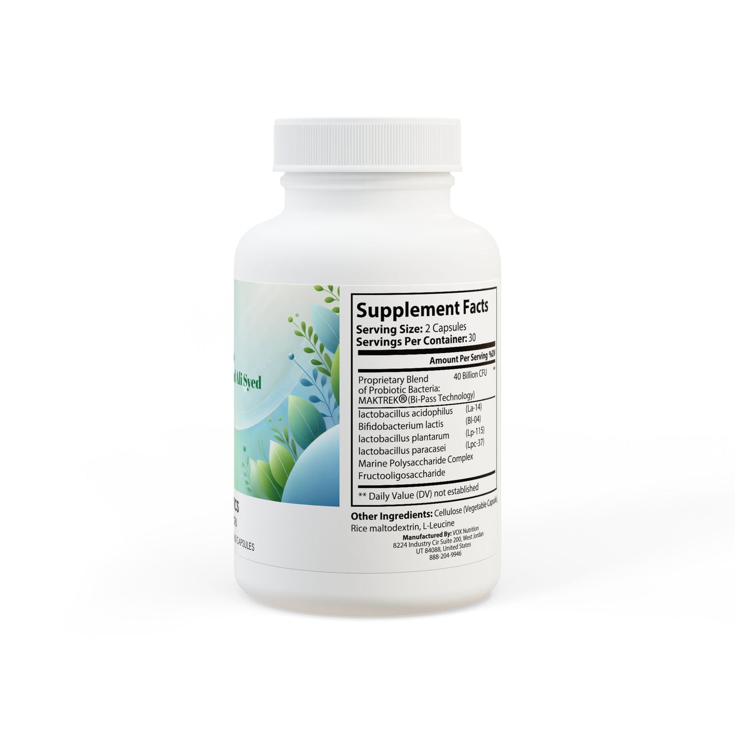 Probiotics Supplement (60 Capsules) By Dr. Asad Ali Syed
