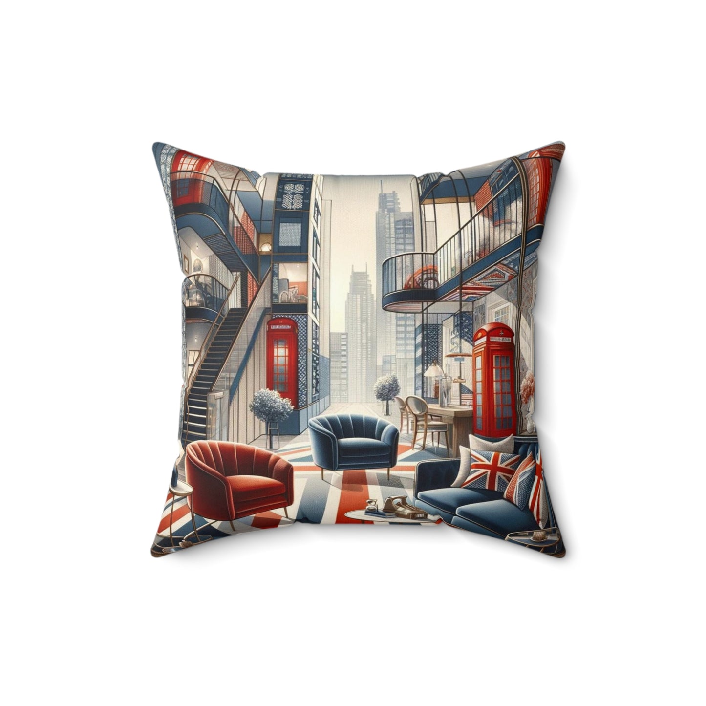 Spun Polyester Square Pillow