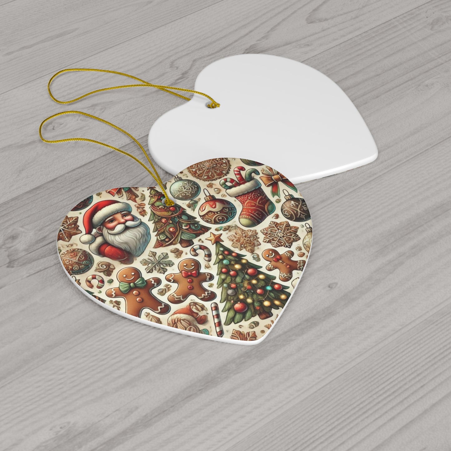 Ceramic Ornament, 4 Shapes