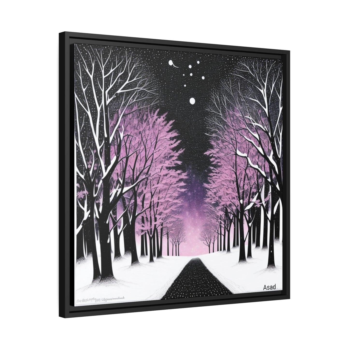Matte Canvas, Black Frame