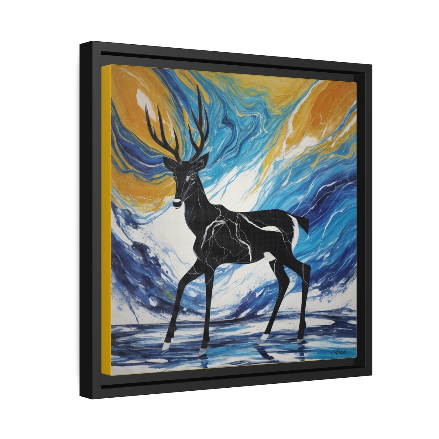Matte Canvas, Black Frame