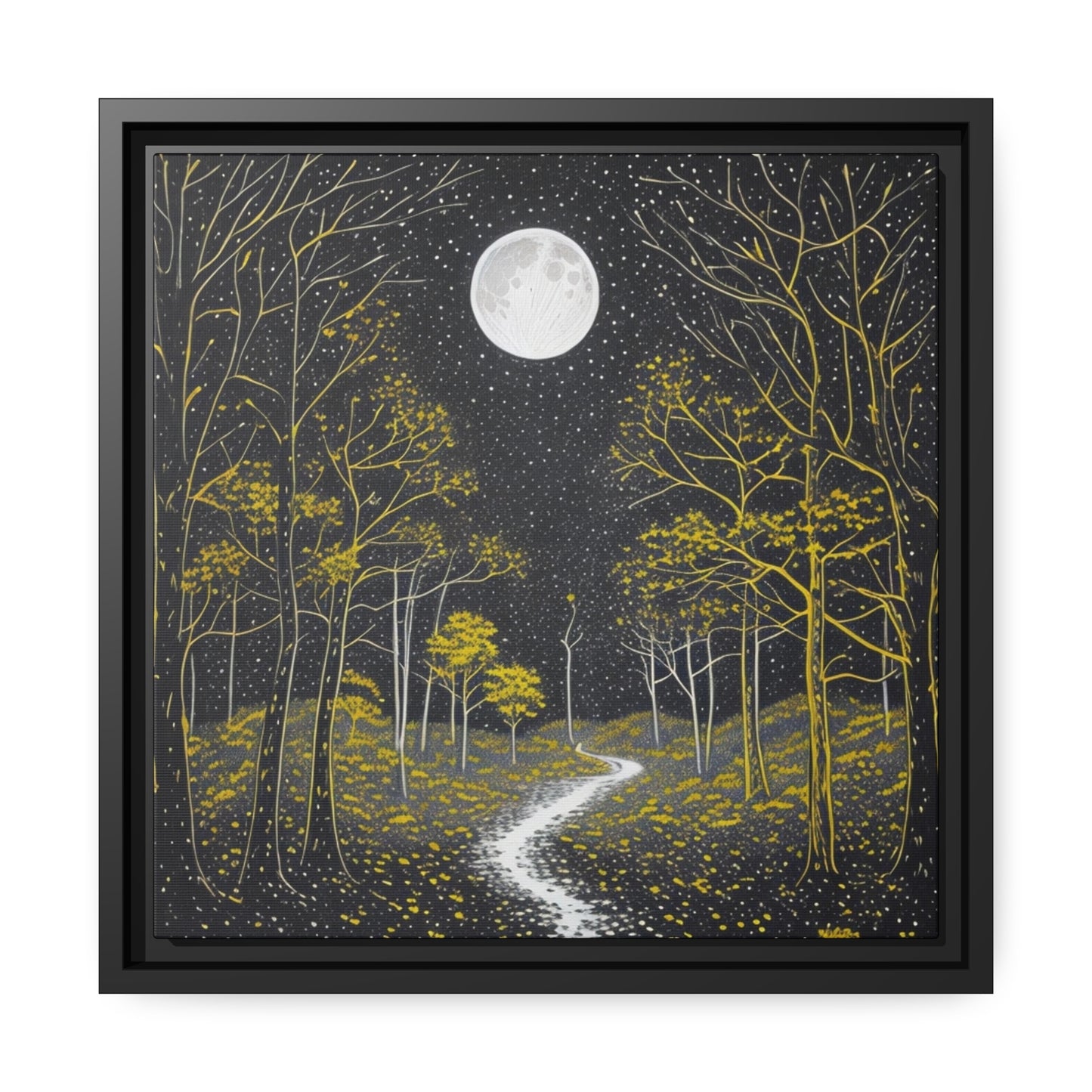 Matte Canvas, Black Frame
