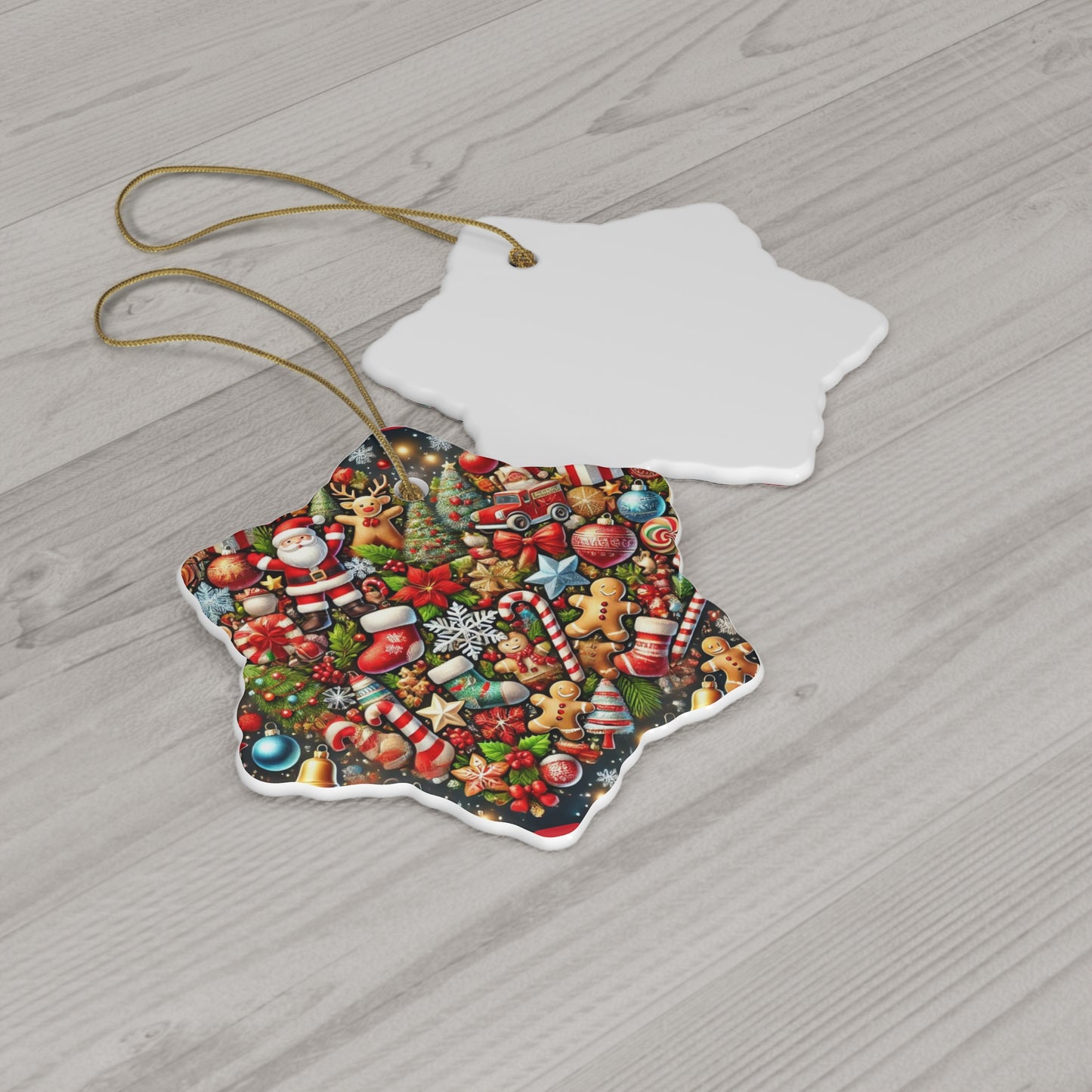 Ceramic Ornament, 4 Shapes