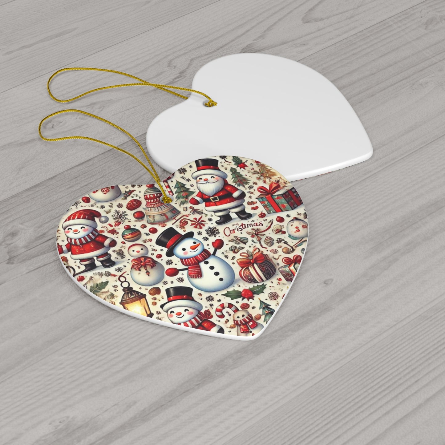 Ceramic Ornament, 4 Shapes