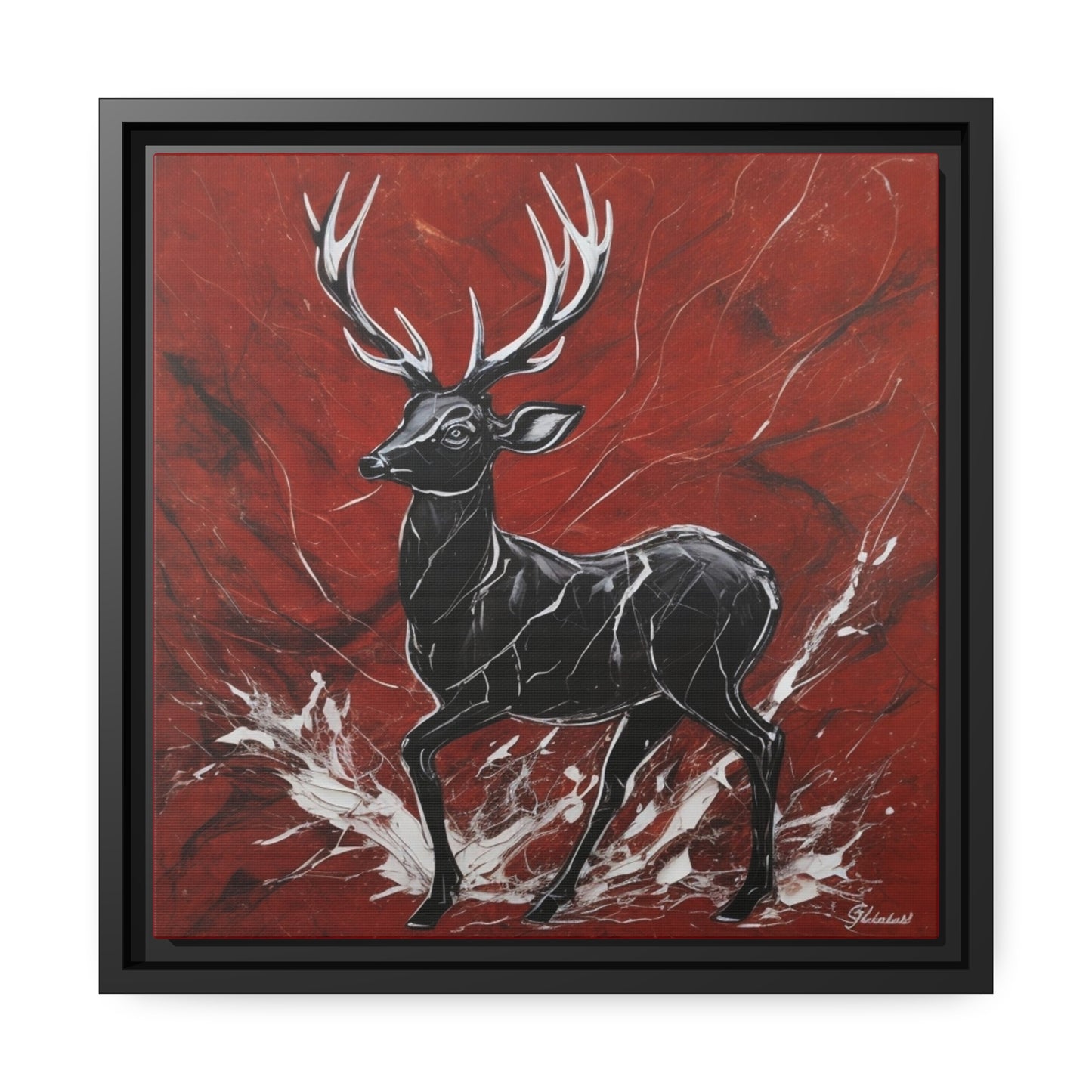Matte Canvas, Black Frame