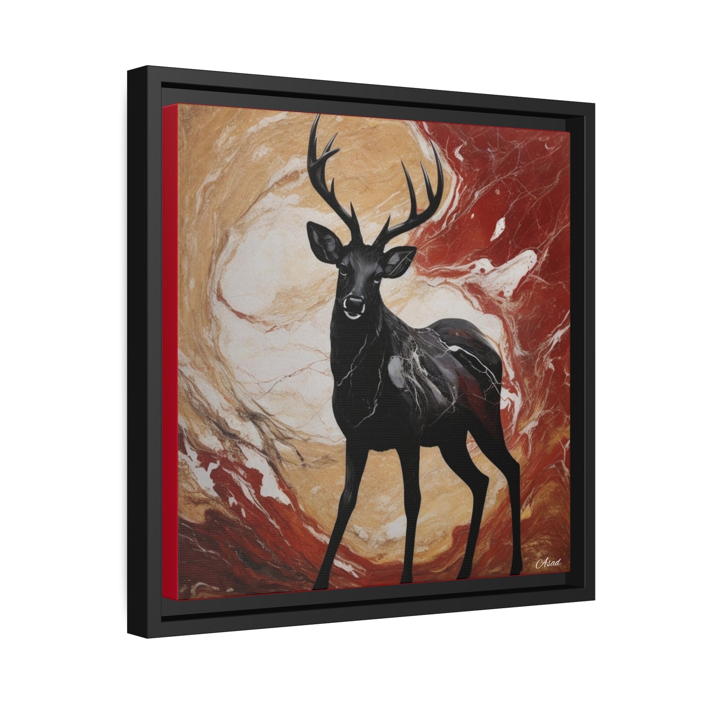 Matte Canvas, Black Frame