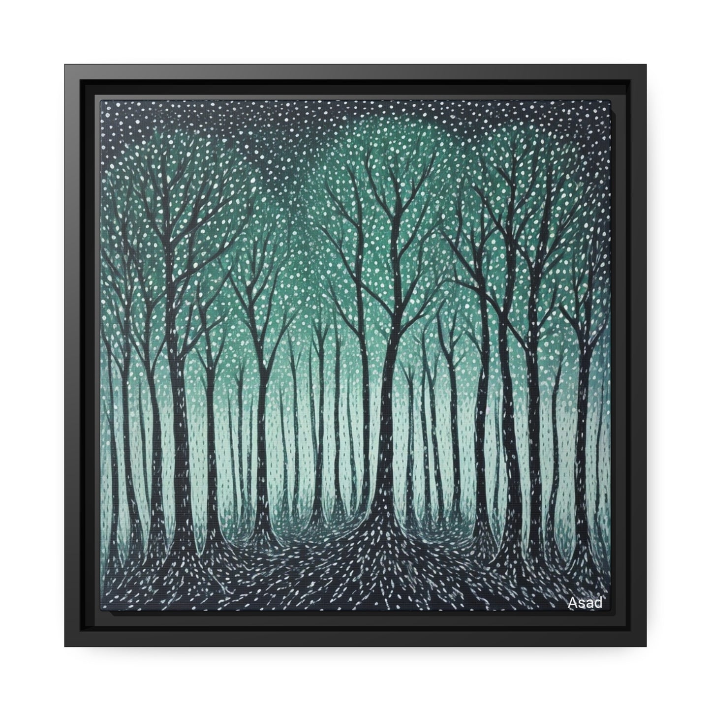 Matte Canvas, Black Frame