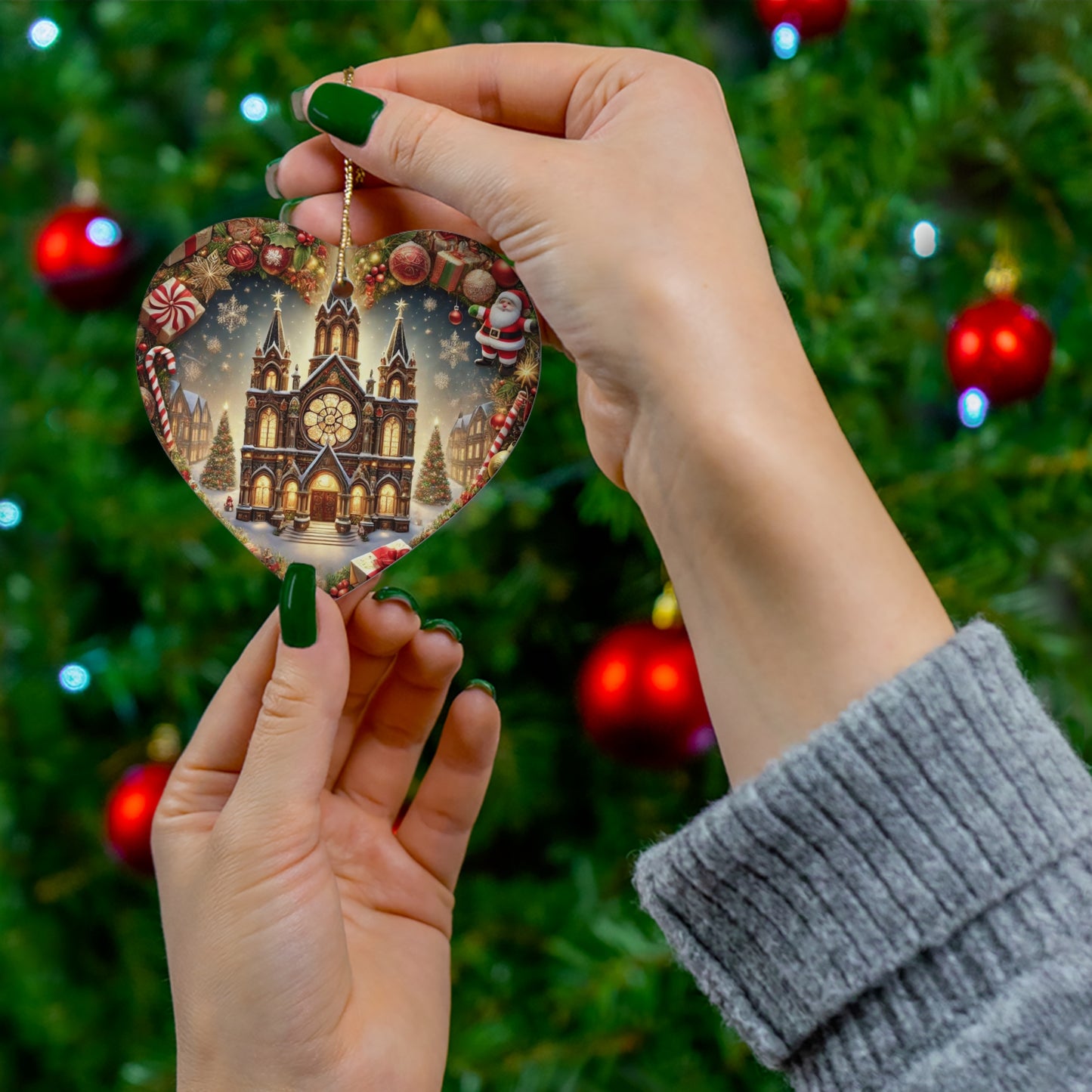 Ceramic Ornament, 4 Shapes