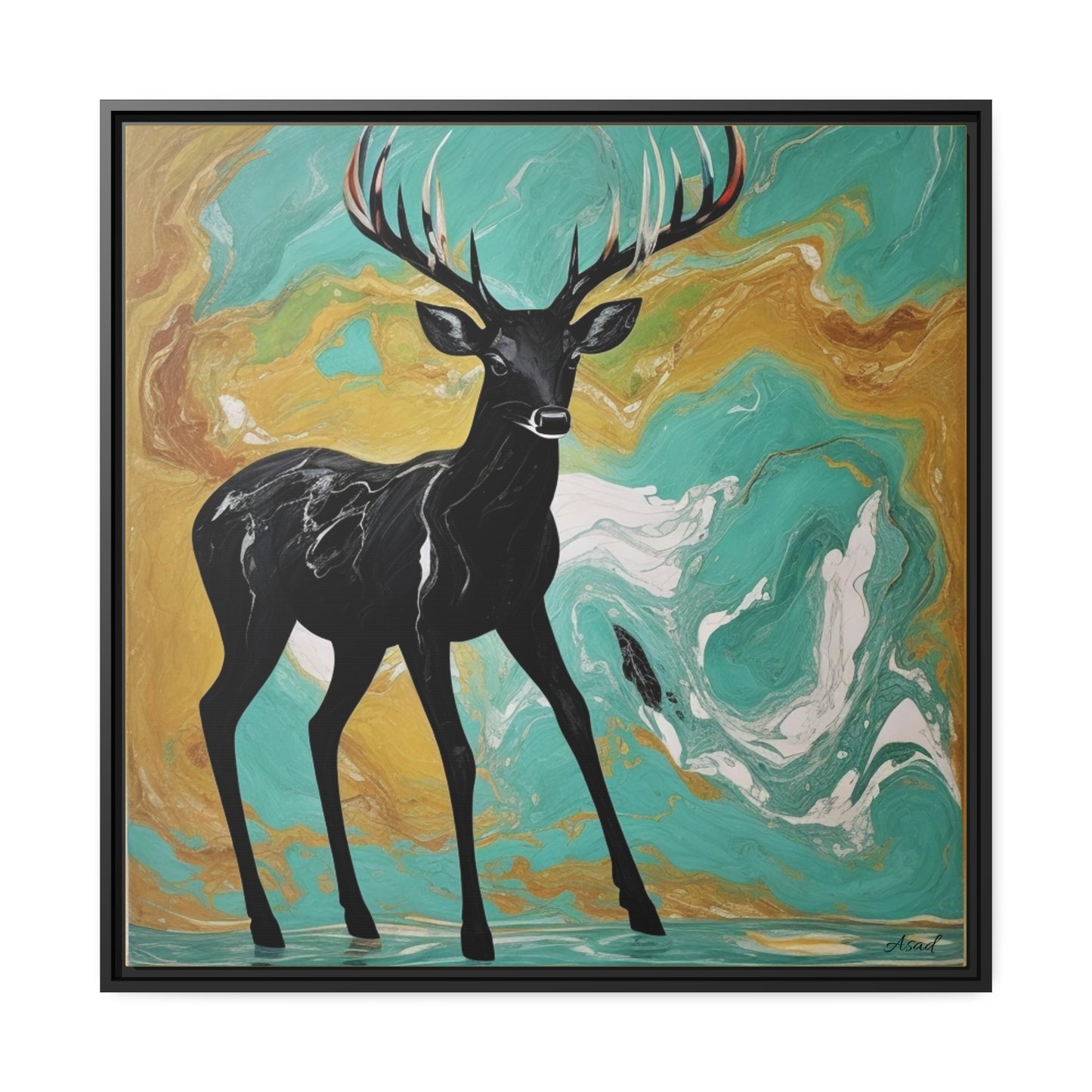 Matte Canvas, Black Frame