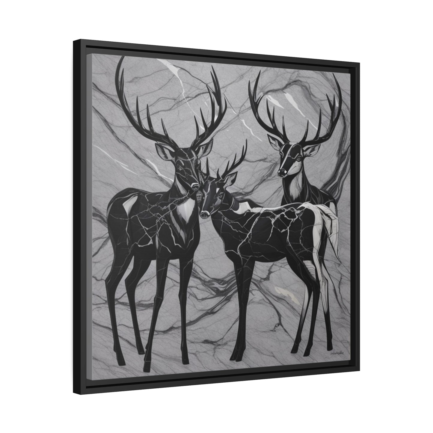 Matte Canvas, Black Frame