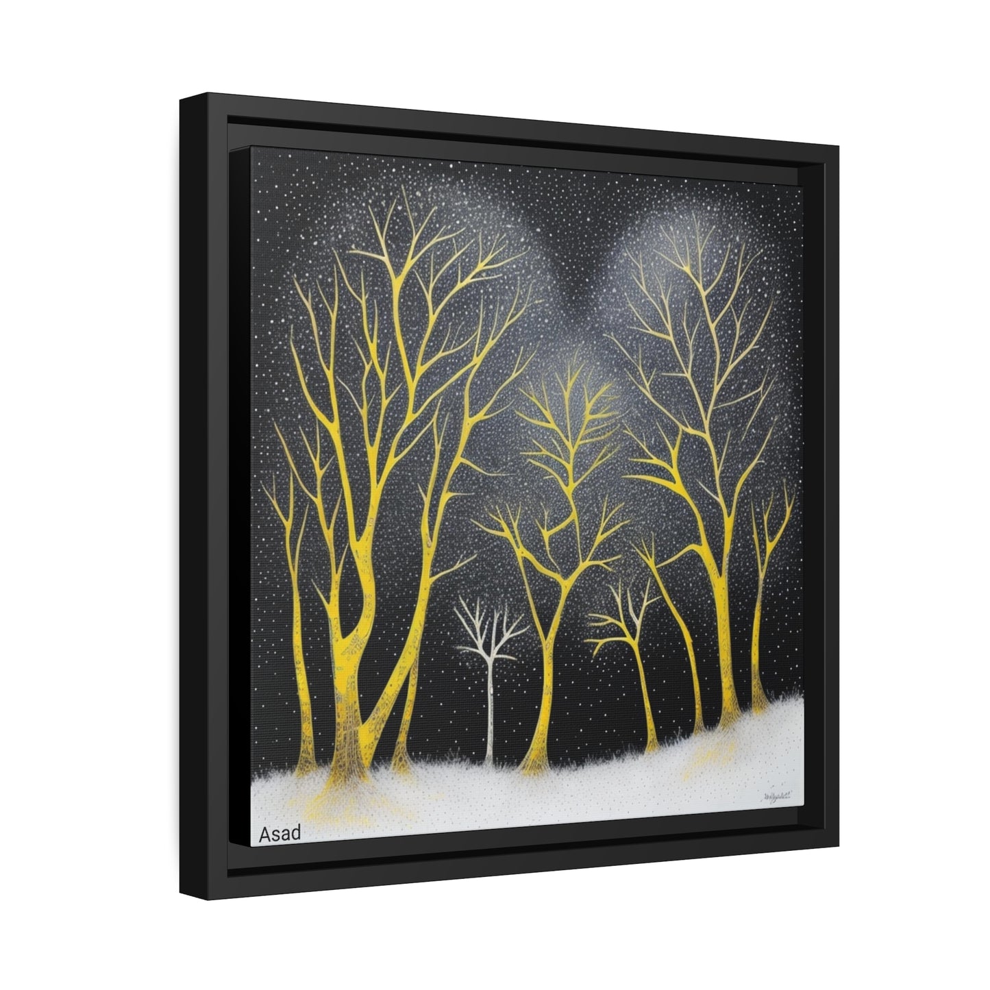 Matte Canvas, Black Frame