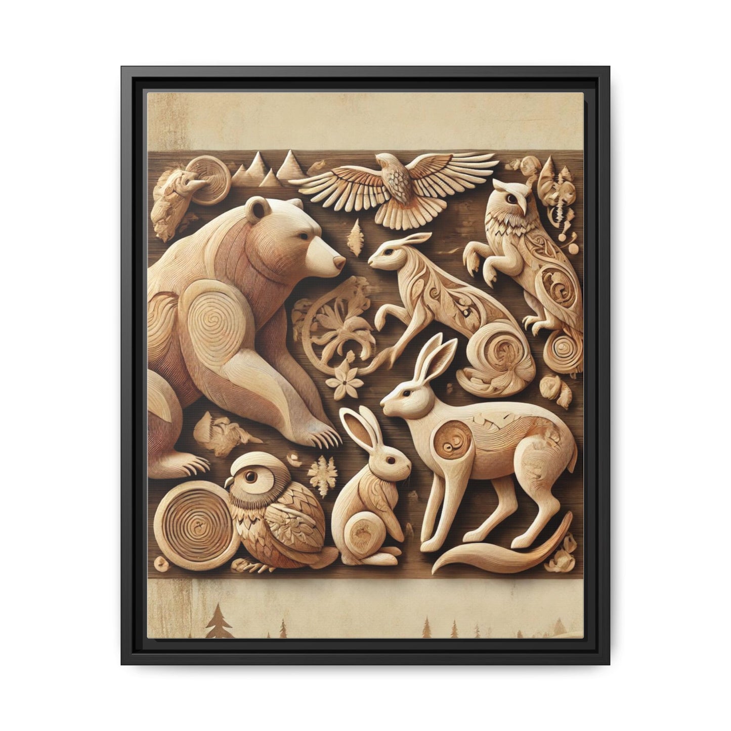 Matte Canvas, Framed (Multi-color)