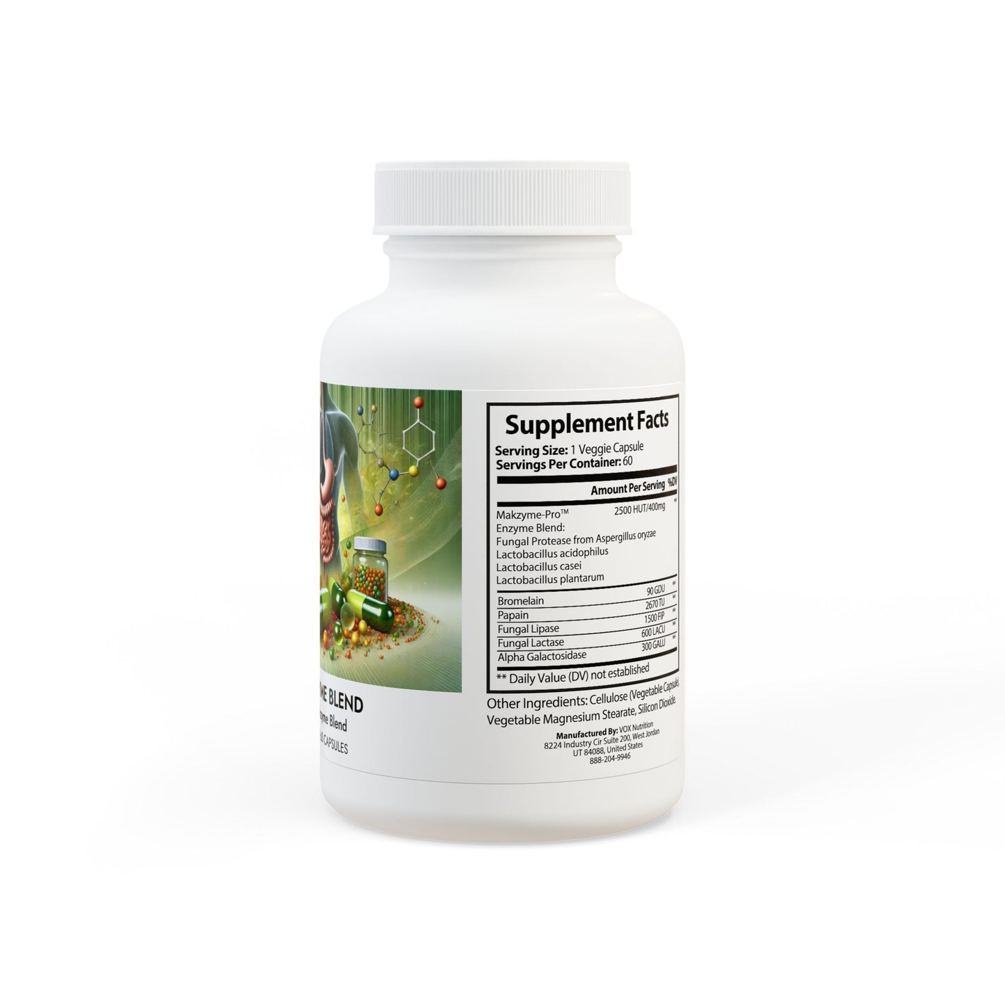 Digestive Enzyme Blend Supplement (60 Capsules) By Dr. Asad Ali Syed