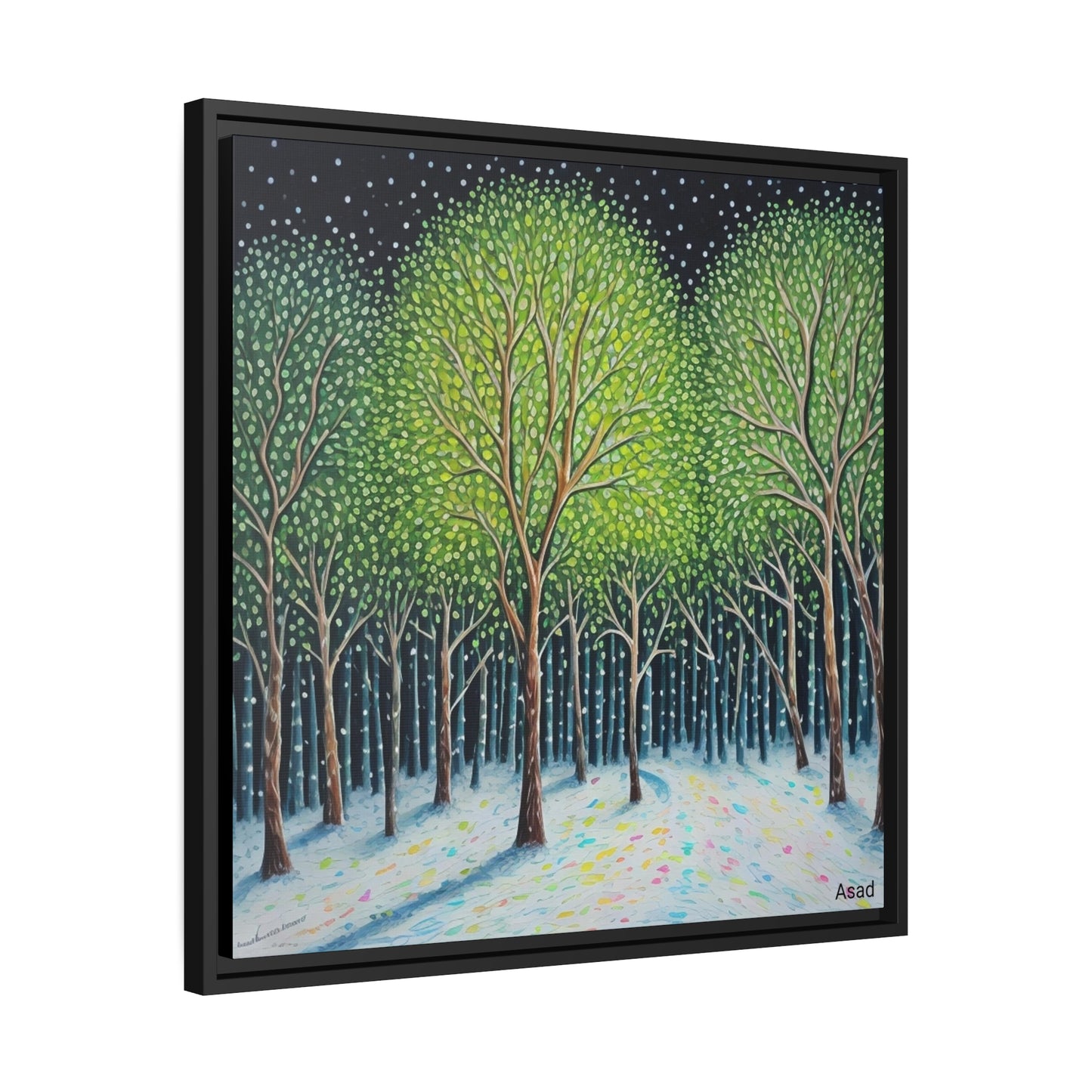 Matte Canvas, Black Frame